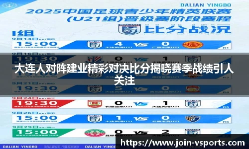 大连人对阵建业精彩对决比分揭晓赛季战绩引人关注